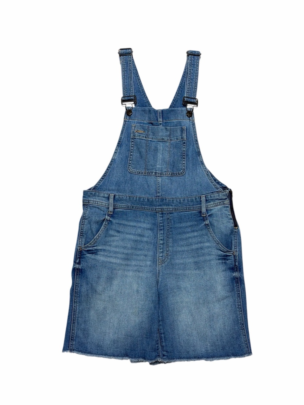 Gap Factory Shortalls Women’s S Denim Overalls Shorts Casual Raw Hem Jumper